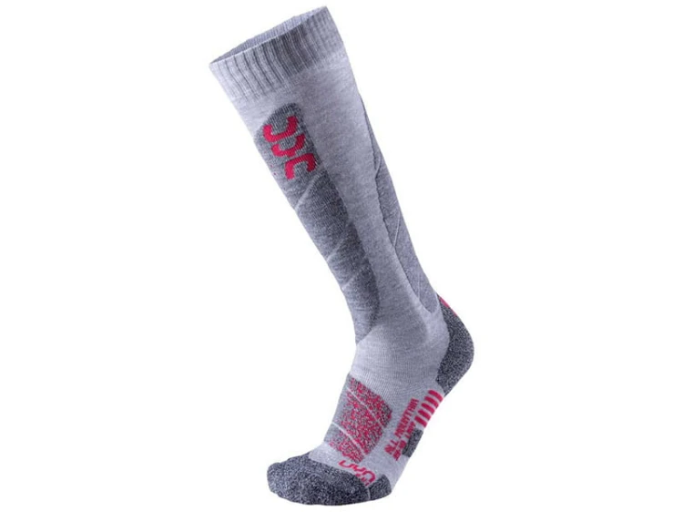 _Skarpety-UYN-Woman-Ski-All-Mountain-Light-Grey-melange-Corall damkie szare.jpg