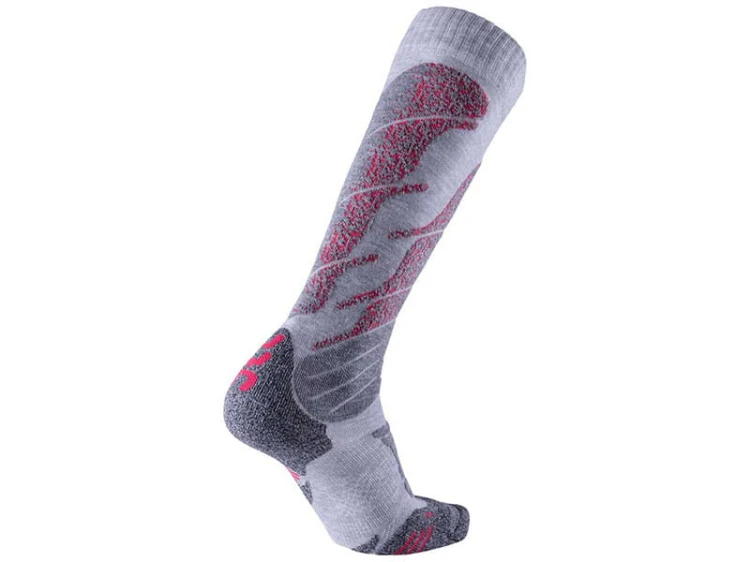 Skarpety-UYN-Woman-Ski-All-Mountain-Light-Grey-melange-Corall-damskie szare.jpg