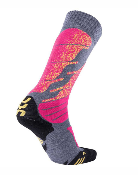 SKARPETY UYN SKI ALL MOUNTAIN LADY MEDIUM GREY MELANGE/PI 21/22