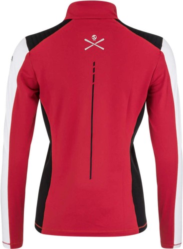 BLUZA HEAD ASTER MIDLAYER WOMEN RED/WHITE