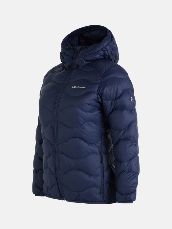 KURTKA PEAK PERFORMANCE DAMSKA HELIUM DOWN HOOD JACKET BLUE SHADOW