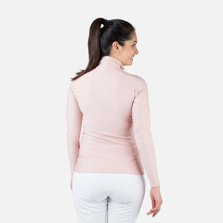BLUZA ROSSIGNOL W CLASSIQUE 1/2 ZIP PINK