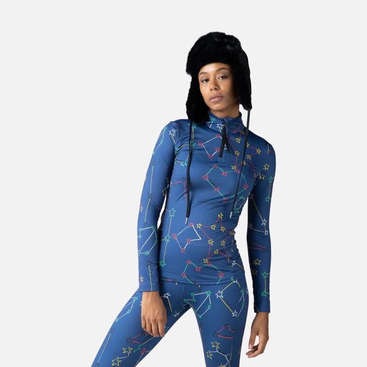 Bluza Rossignol JCC damska Booster Zip niebieska.jpg