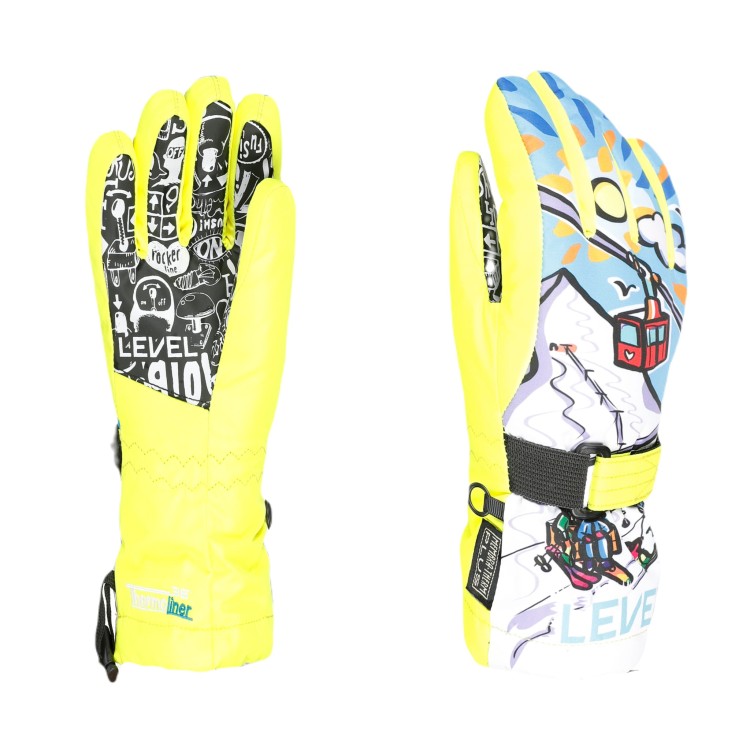Rękawice narciarskie Level' 24 C Junior zółte