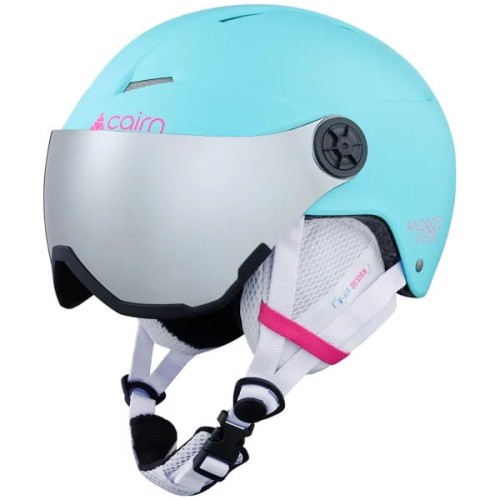 Kask Narciarski Cairn Orbit Visor J Turquoise Neon Pink