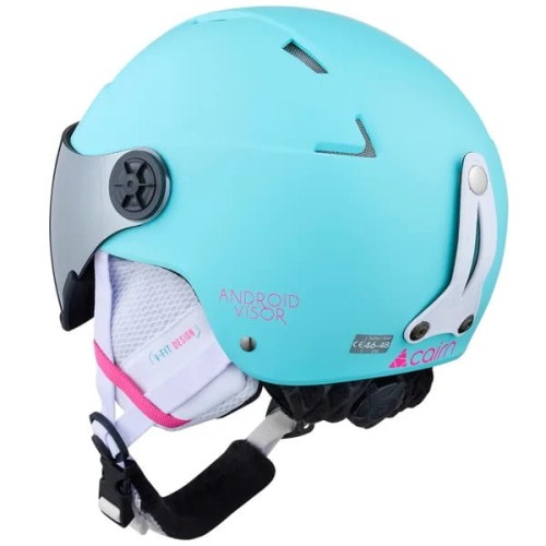 Kask Narciarski Cairn Orbit Visor J Turquoise Neon Pink