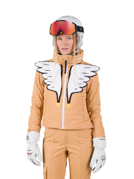 Kurtka narciarska Rossignol damska W Birdy Poetic JKT brązowa