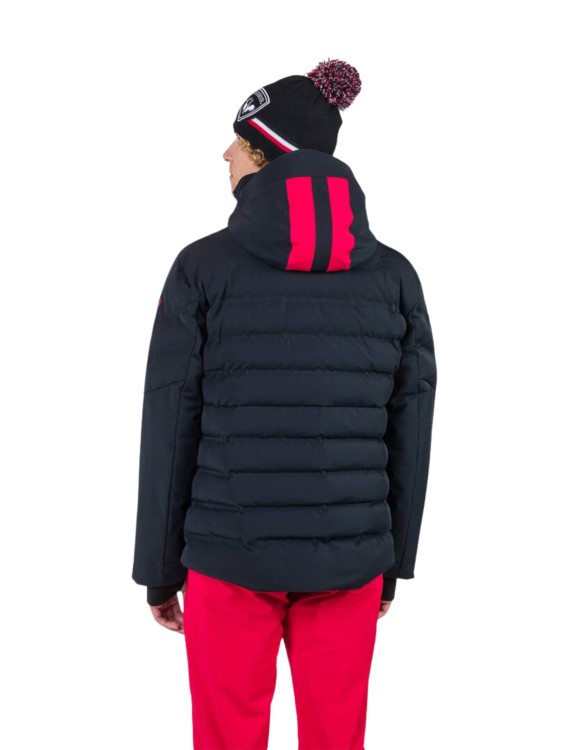 Kurtka Narciarska Rossignol męska Blackside puffy JKT czarna