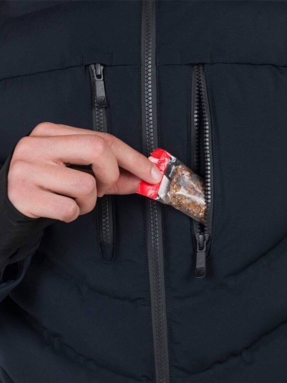 Kurtka Narciarska Rossignol męska Blackside puffy JKT czarna