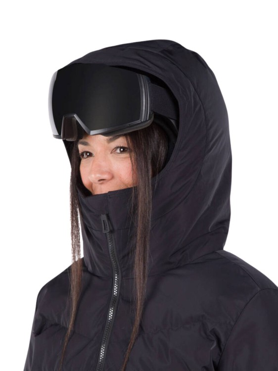 Kurtka Narciarska Rossignol damska W Wispile puffy JKT czarna