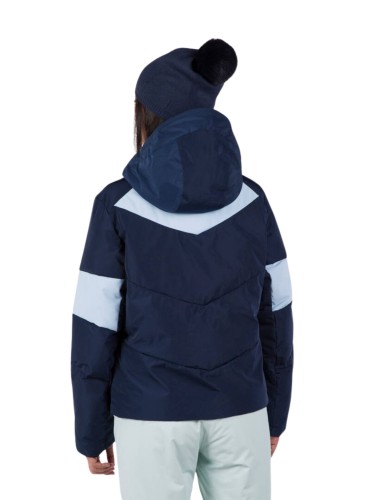 Kurtka Narciarska Rossignol damska W Wispile puffy JKT granatowa