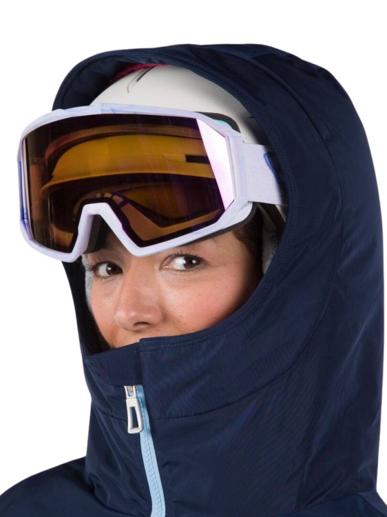 Kurtka Narciarska Rossignol damska W Wispile puffy JKT granatowa