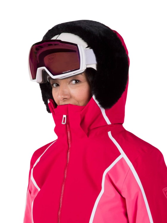 Kurtka Narciarska Rossignol damska W Saluver FUR JKT czerwona