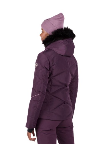 Kurtka Narciarska Rossignol damska W Staci pearly JKT fioletowa