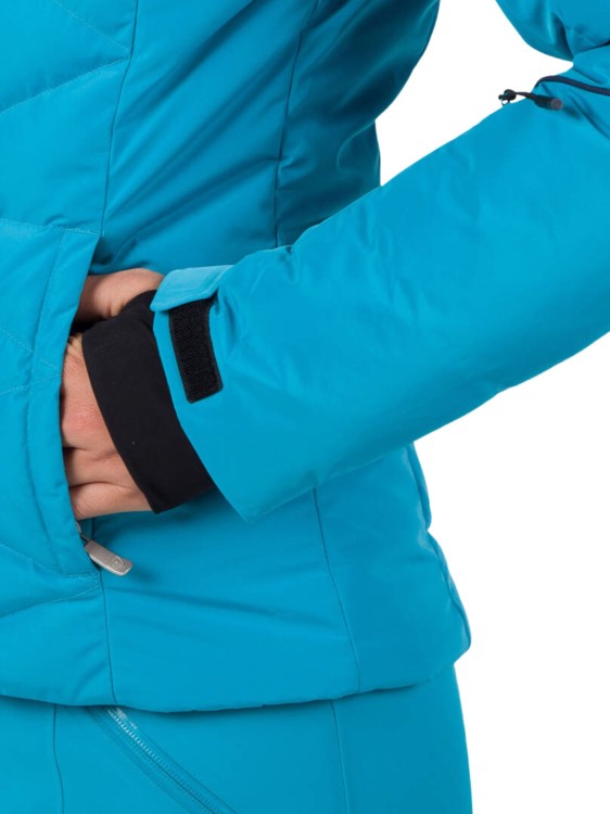 Kurtka Narciarska Rossignol damska W Staci pearly JKT turkusowa