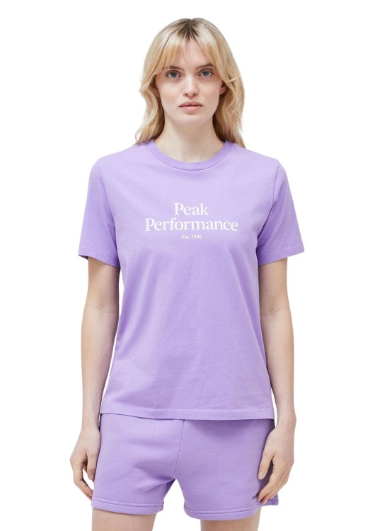 Koszulka Peak Performance damska Original Tee fioletowa