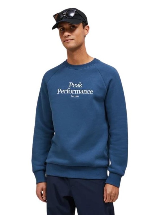 Bluza męska Peak Performance Original Crew niebieska