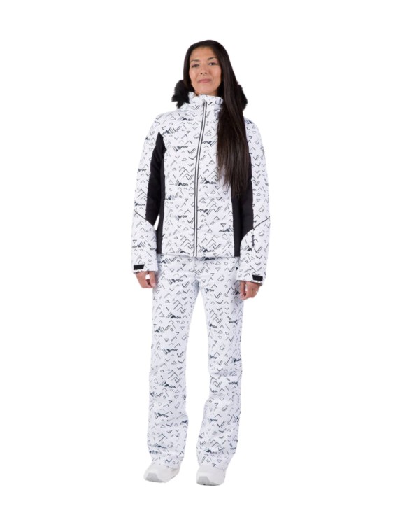 Kurtka narciarska Rossignol damska W Staci PR Puffy JKT biała
