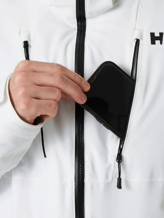 Kurtka narciarska męska Helly Hansen Alpha 4.0 white