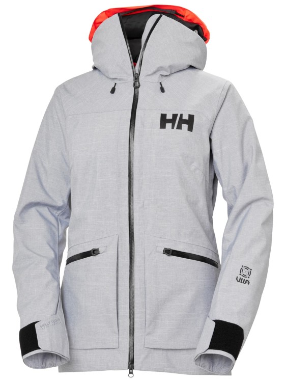 Kurtka narciarska damska Helly Hansen Powderqueen 3.0 grey melange