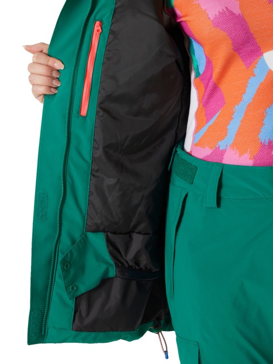 Kurtka narciarska damska Helly Hansen Powshot emerald