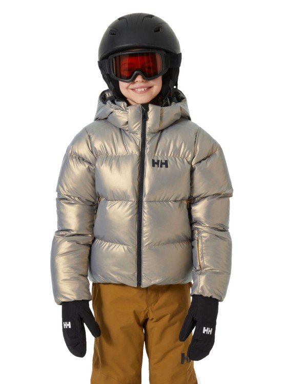 Kurtka Narciarska Helly Hansen Jr Nora Short Puffy Jacket Złota