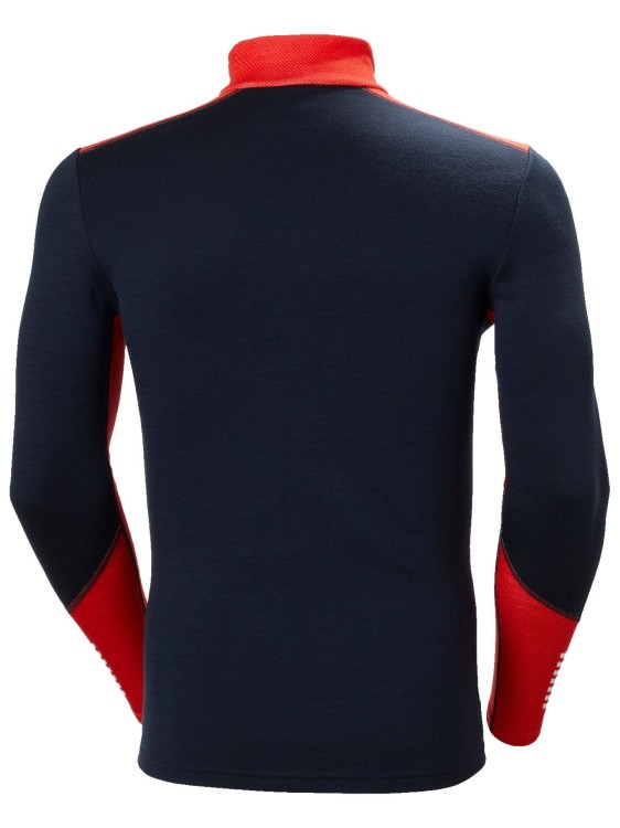 Koszulka Termoaktywna Helly Hansen Lifa Merino Midweight 1/2 Zip Granatowa