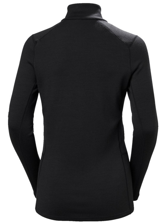 Koszulka Termoaktywna Helly Hansen W Lifa Merino Midw 1/2 Zip Czarna