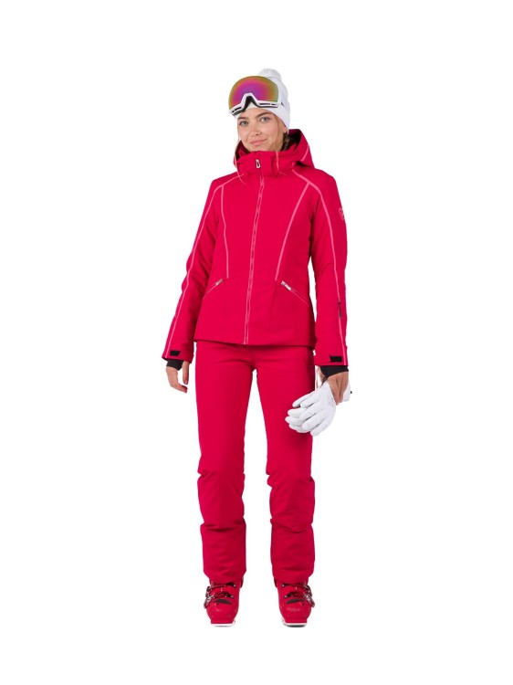 Kurtka narciarska Rossignol W Flat czerwona