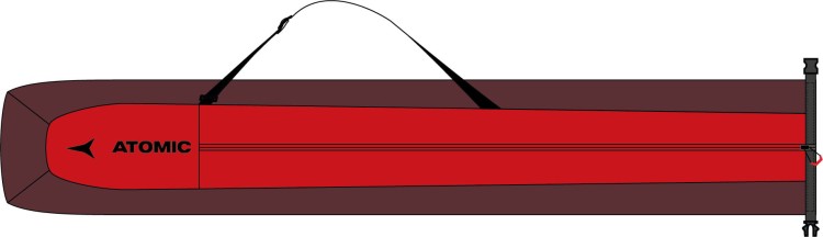 Pokrowiec Atomic Ski Sleeve Maroon/Red