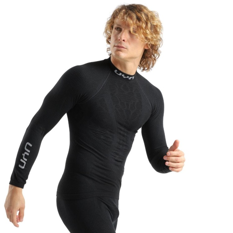 Koszulka Termoaktywna UYN Elevatyon Biomorph UW Turtle New Neck Czarna