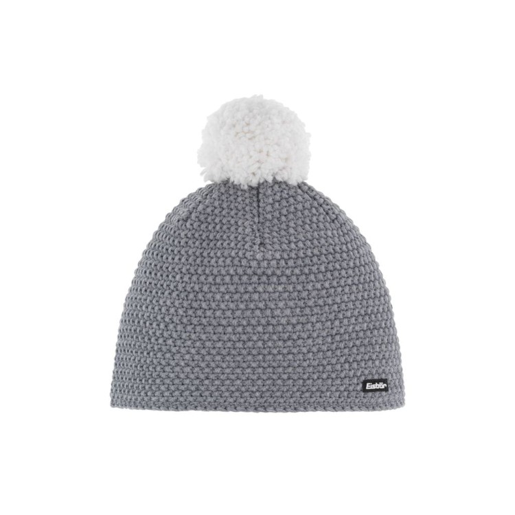 Czapka Eisbar Jamie Pompon MÜ Szara