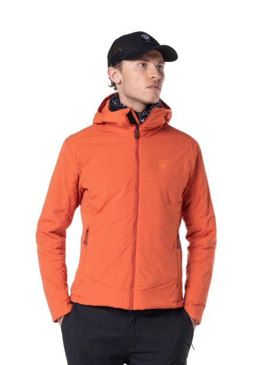 Kurtka narciarska męska Rossignol Opside Hoodie JKT pomarańczowa