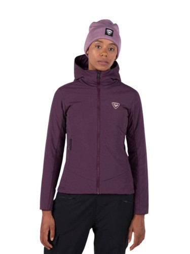 Kurtka narciarska Rossignol damska W Opside Hoodie JKT fioletowa