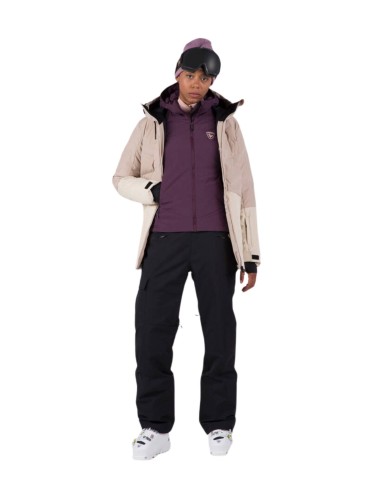 Kurtka narciarska Rossignol damska W Opside Hoodie JKT fioletowa