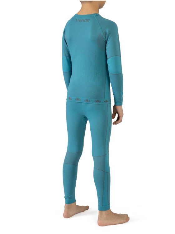 Bielizna Termoaktywna Viking Base Layer Riko Kids Set Niebieska