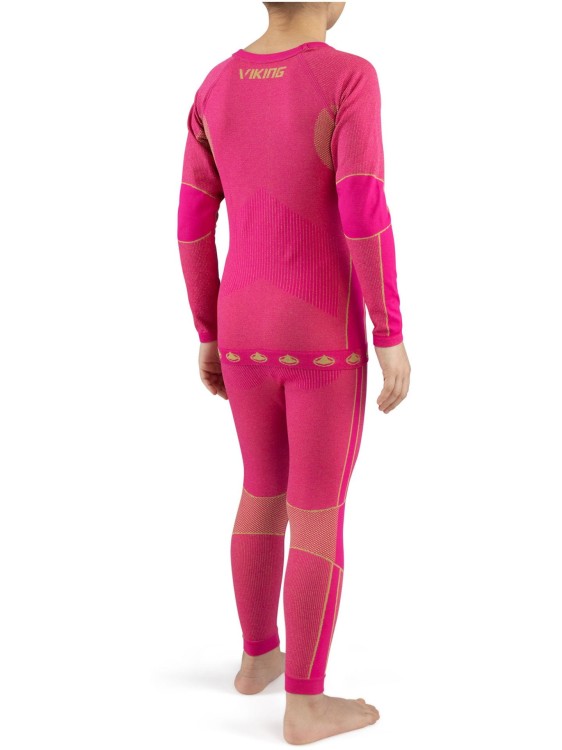 Bielizna Termoaktywna Viking Base Layer Riko Kids Set Różowa