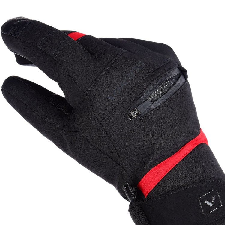 Rękawice Narciarskie Viking Kuruk 2.0 Ski Man Czarno-Czerwone