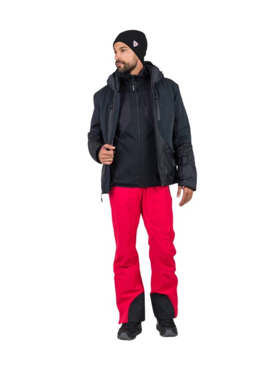 Bluza Rossignol męska Diretta Fleece FZ czarna