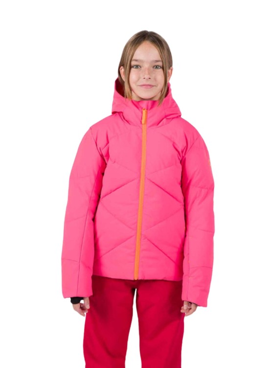 Kurtka narciarska Rossignol dziecięca Girl Staci JKT różowa