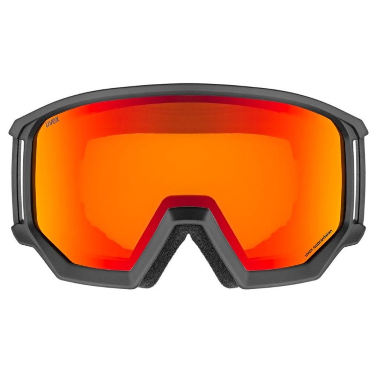 Gogle Narciarskie Uvex Athletic FM Czarne/Mirror Red