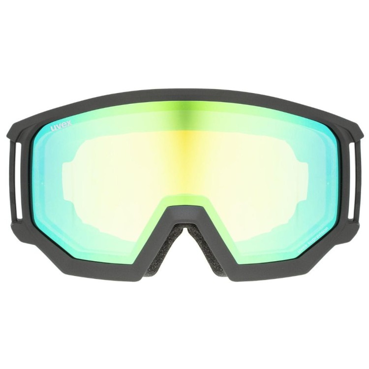 Gogle Narciarskie Uvex Athletic FM Czarne/Mirror Green