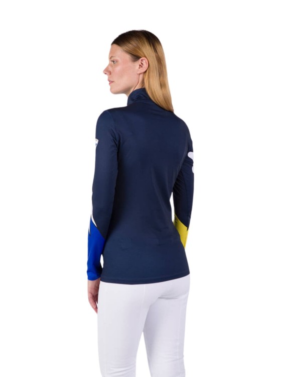 Bluza Rossignol JCC damska W Booster 1/2 zip top granatowa