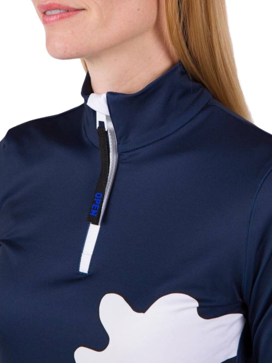 Bluza Rossignol JCC damska W Booster 1/2 zip top granatowa