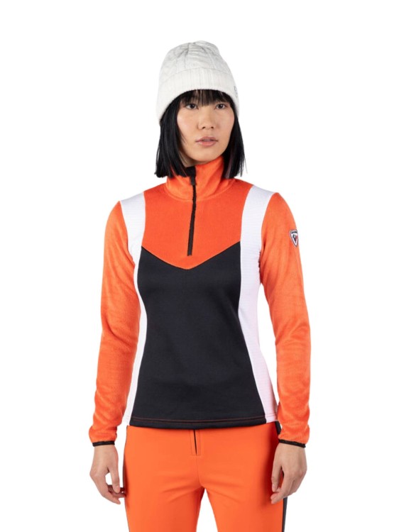 Bluza Rossignol damska W Diretta fleece HZ pomarańczowa