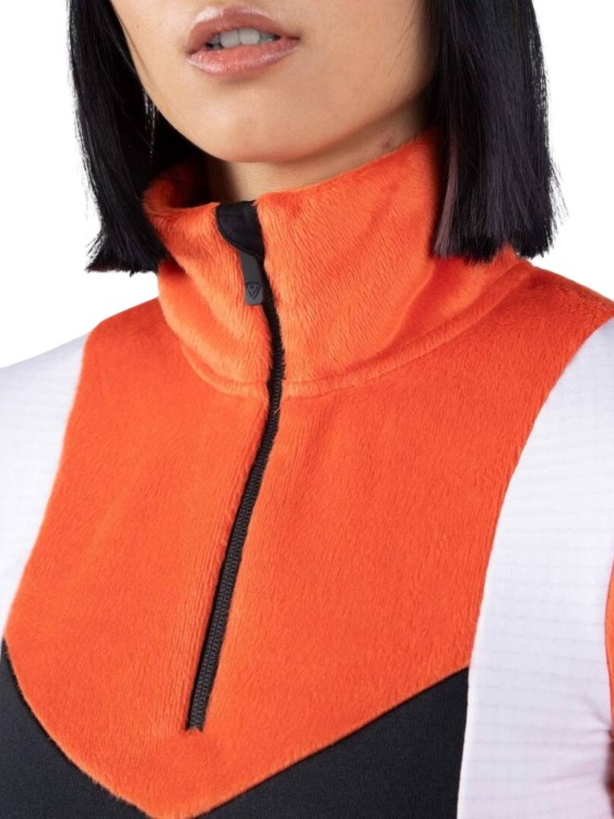 Bluza Rossignol damska W Diretta fleece HZ pomarańczowa