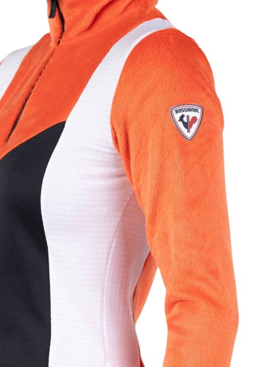 Bluza Rossignol damska W Diretta fleece HZ pomarańczowa