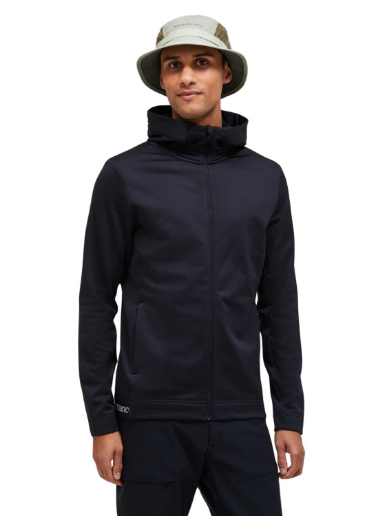 Bluza Peak Performance męska Rider Tech Zip Hood czarna 24/25