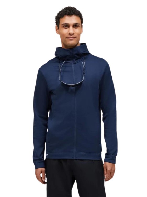 Bluza Peak Performance męska Rider Tech Zip Hood granatowa 24/25