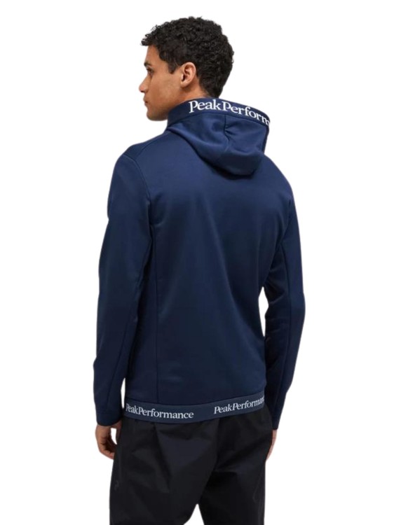 Bluza Peak Performance męska Rider Tech Zip Hood granatowa 24/25